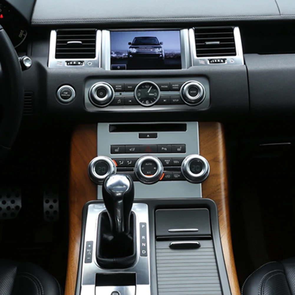 ABS хромированные автомобильные аксессуары центральный контроль CD Кондиционер панель отделка рамка для Land Rover Range Rover Sport L320 2012 2013