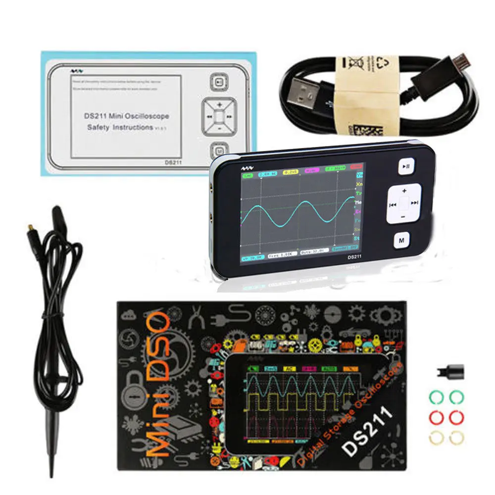 DS211 Meters Upgrade Portable Mini Nano ARM DSO211 Pocket-sized Handheld DSO201 