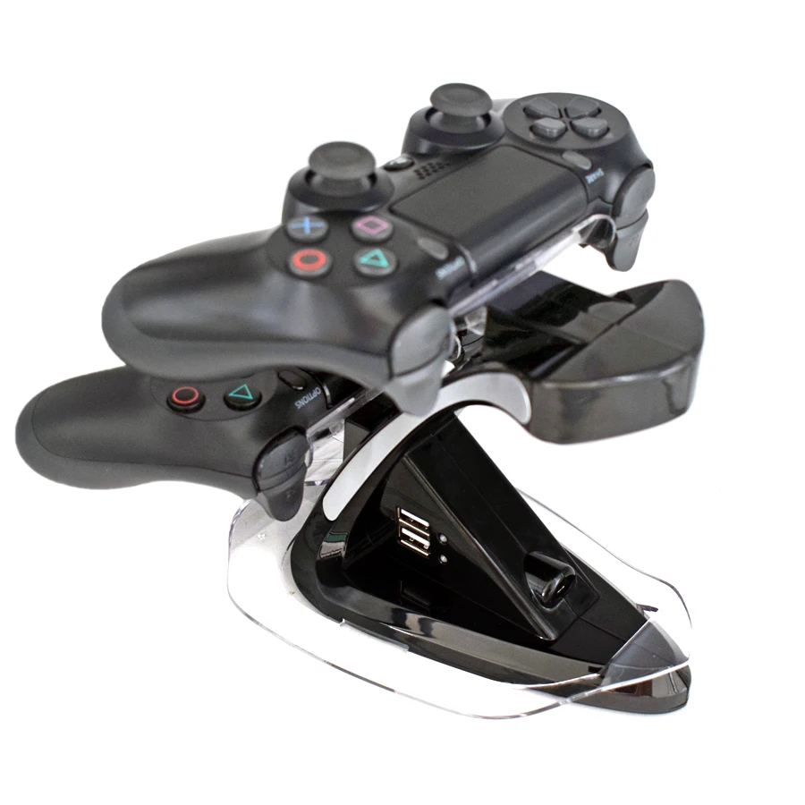PS4 контроллер двойной Зарядное устройство зарядки док-станция держателя для sony Игровые приставки 4 PS4/PS4 Pro/PS4 тонкий джойстика