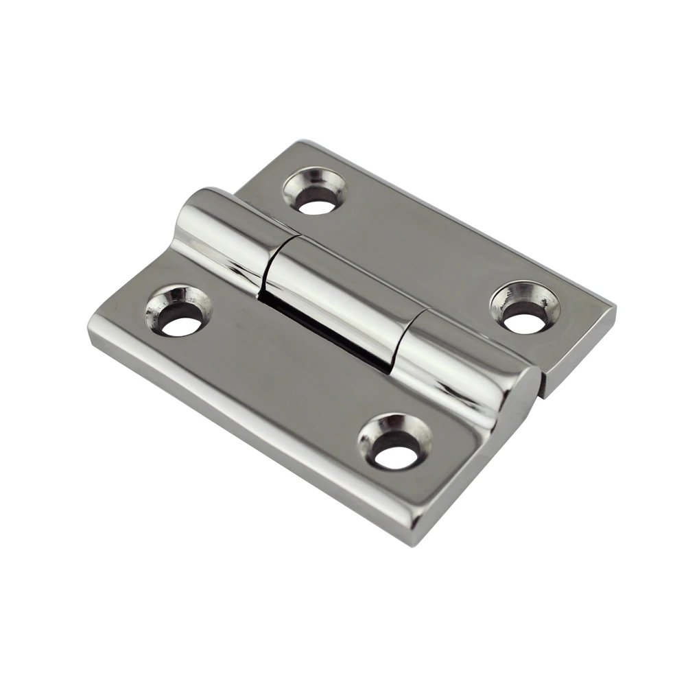 Stainless Boat Rectangle Strap Utility Hinge High Mirror Cabin Deck Hinge with 4 holes50*60mm 2 inches x 2-1/4 inches 5pcs