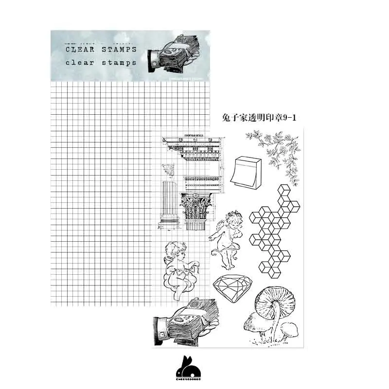 Винтаж прозрачный значок для DIY Скрапбукинг/карты решений A1 - Цвет: 1