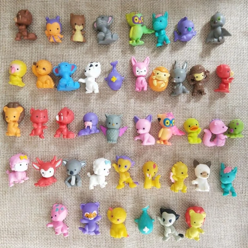 

20pcs/lot PVC Cartoon Animals Figure Size 3cm Several Styles Random Mixed Baby Toys For Children Gifts