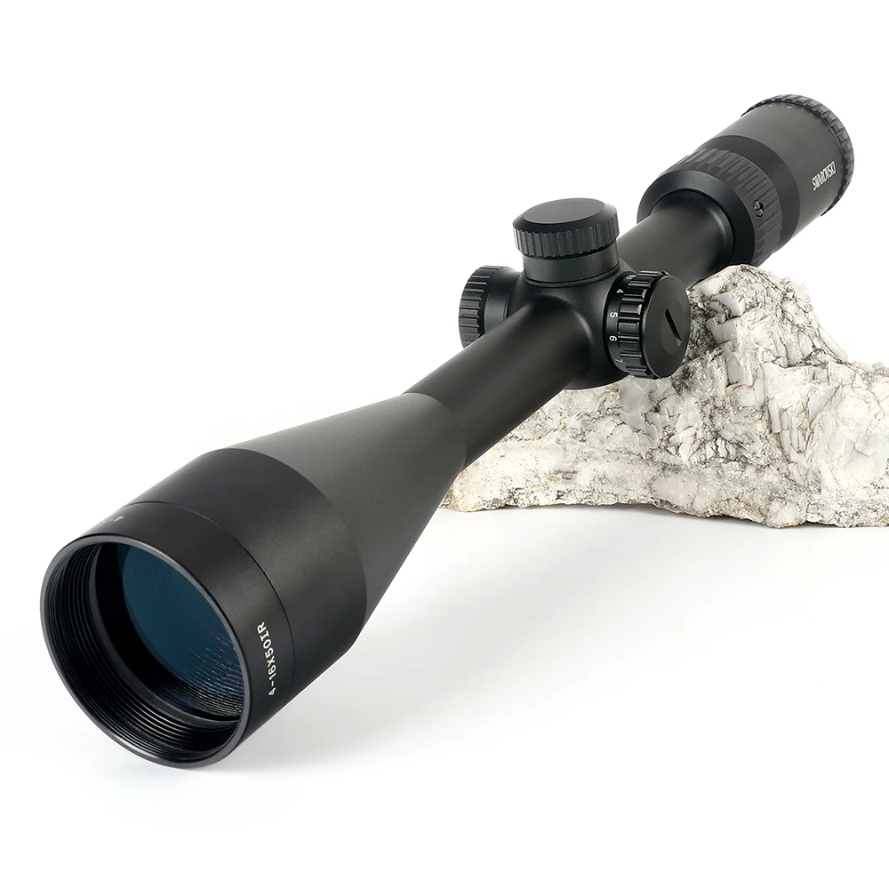 Китай SWAROVSKl 4-16X50 IR Riflescope F191 с красной подсветкой Стекло гравированное сетка башенки сброс полный размер охотничьи прицелы