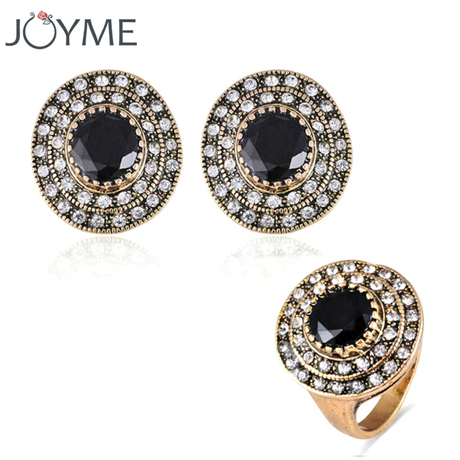 Бренд Joyme Новое поступление Винтажное кольцо в стиле ретро золотистого цвета с