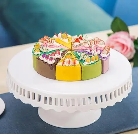 Керамическая посуда для торта 8/10/12 дюймов|fruit plate|ceramic plate standdessert plates |
