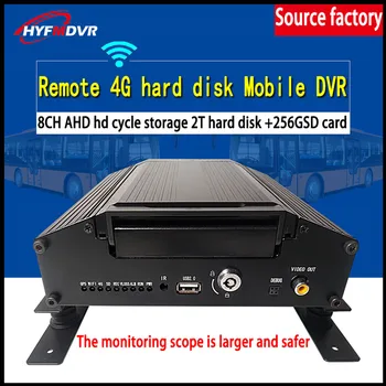 

New listing 4G GPS SD card + hard disk remote monitoring host PAL / NTSC system MDVR crane / box truck / fire truck / RV