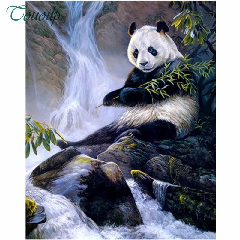 waterfall Diamond Painting Scenery Cross Stitch Mosaic diamond embroidery landscape Needlework Patterns Rhinestone Home decor | Дом и сад