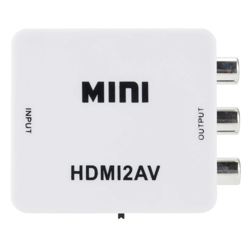 

EDAL 1080P Composite Audio Video Adapter HDMI To AV RCA CVBS Converter Upscaler HDMI To AV Adapter Converters with USB Cable