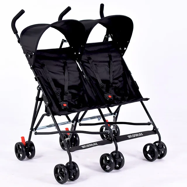 Cheap Christmas gift for twins infants Mutiple Stroller Folding Travel Double Pram Two Seat carriages Umbrella pram black poussette Cheap Christmas gift for twins infants Mutiple Stroller Folding Travel Double Pram Two Seat carriages Umbrella pram black poussette