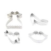 4 шт./лот нержавеющая сталь домашний кухонный торт стенд инструменты мульти формы опция Мыло Форма резак печенья