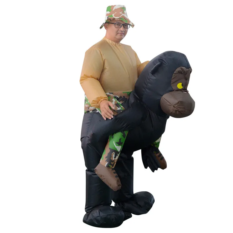 Chimpanzee Inflatable Cosplay Costumes Ride-on Animal Novelty Toys Horse Riding Fun Plaything Christmas Carnival Party Dress UP Chimpanzee Inflatable Cosplay Costumes Ride-on Animal Novelty Toys Horse Riding Fun Plaything Christmas Carnival Party Dress UP