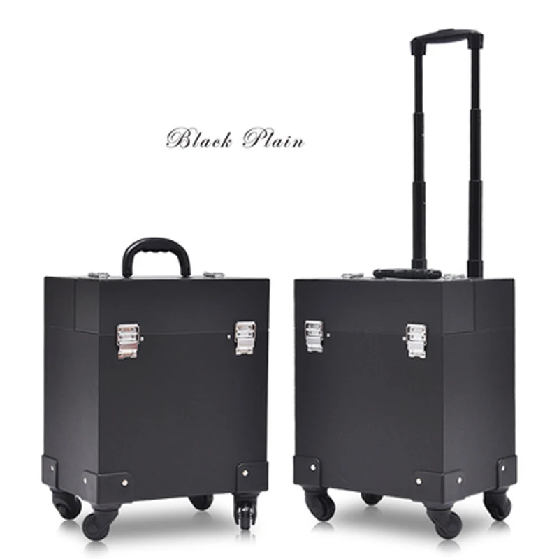 Mignon Ongles À Case Sur d Cosmétique Beauté Bagage Outils Femmes c a Salons Valise Maquillage B Roues Roulement Nouveau Boîte Chariot Tatouage dxqzWwd7