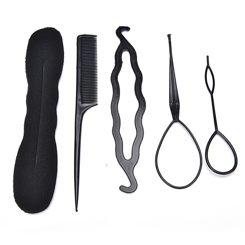 

13pcs/2PCS Twist Bun Comb Pins Clips Sponge Roller Maker Styler For Girl Women DIY Styling Tools Hair Braider Magic