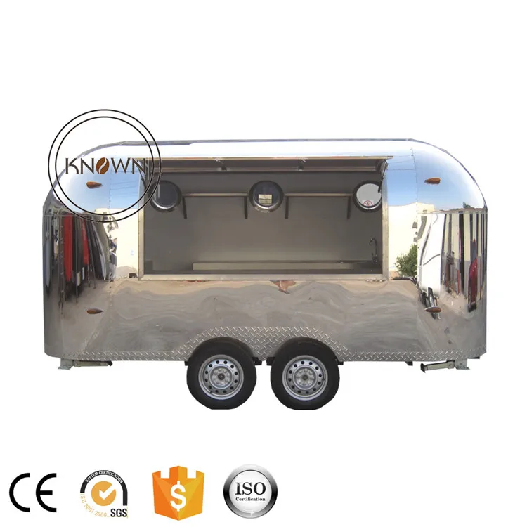 

Stainless steel KN-400 mobile ice cream food truck kiosk van trailer with free shipping by sea