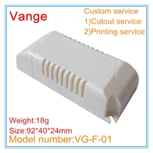 5 шт./лот бежевый цвет выход коробка 92*40*24 мм IP54 огнеупорный ПК Пластиковый корпус для светодиодное оборудование