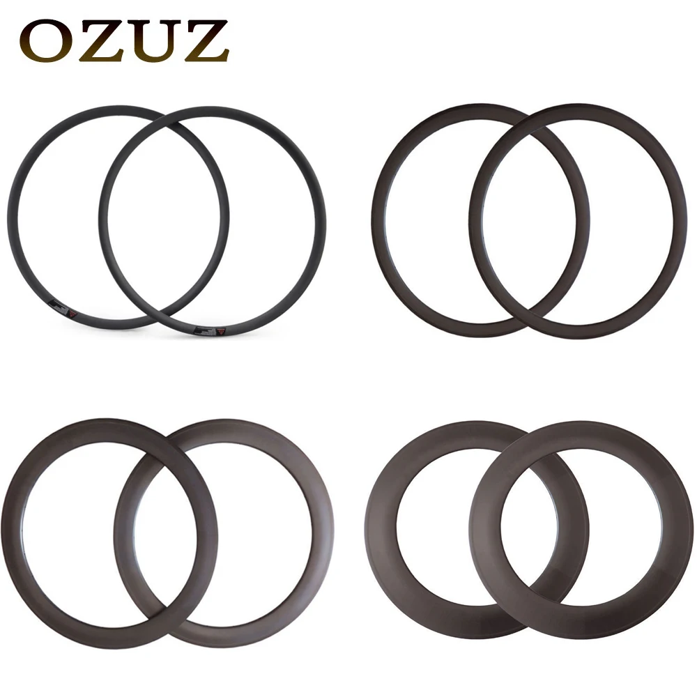 

Included Custom 700C Carbon Rim 24mm 38mm 50mm 88mm Depth 3K Matte 20Holes 24Holes Bicycle Wheels rim 23mm Width road bike Rim