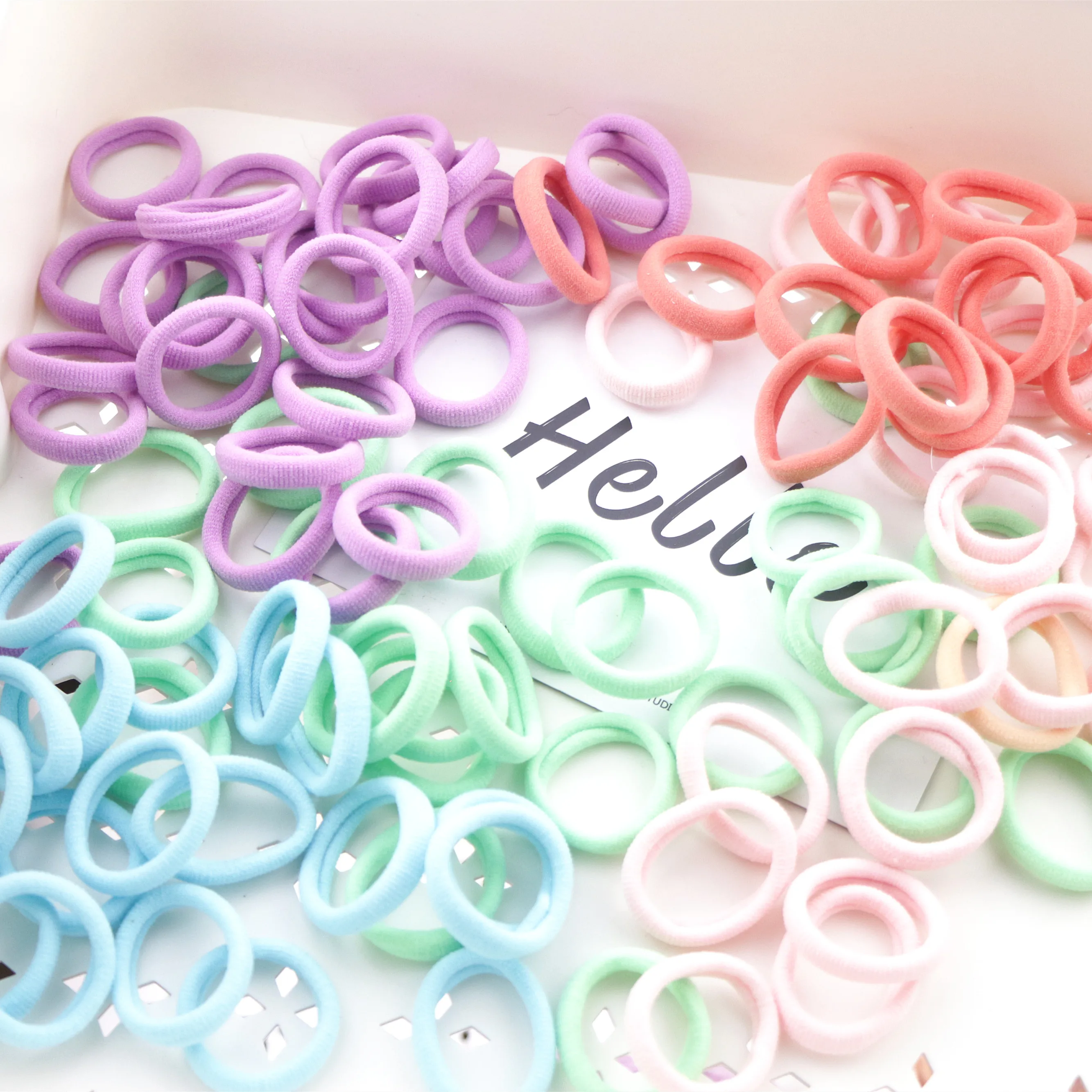 

10PCS Fashion Rainbow Mini Rubber Band Hair Band 3cm Headband Girls Elastic Hair Bands Hair Accessories