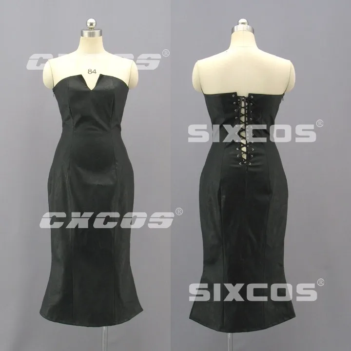 

Game Anime Fullmetal Alchemist Lust Cosplay Costume Halloween Sexy Fashion Dress Black Custom-made Any Size