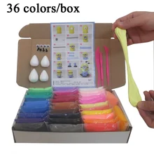 Легкая глина Playdough мягкая полимерная игрушки для моделирования с инструментами Air Dry Slime умная глина Пластилин игрушки для детей игрушки подарки