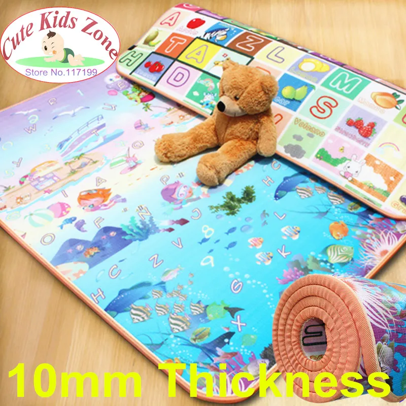 10mm Thick Child Beach Mat Picnic Carpet Rug Kids Play Mat Fruit