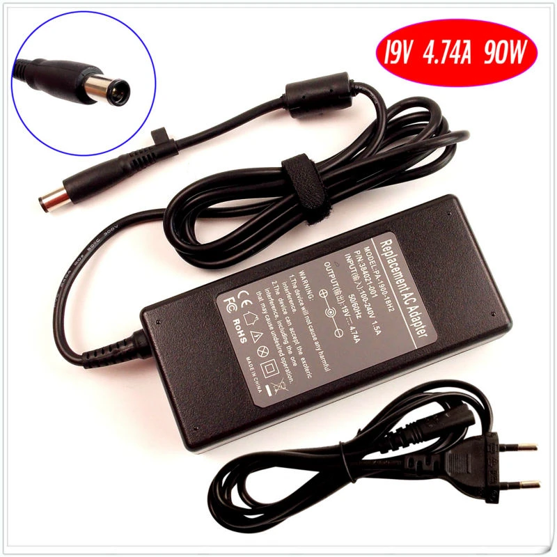 For Hp Compaq 6530b 6531s 6535b 6535s 6710b 6715b Laptop Battery Charger Ac Adapter 19v 4 74a 90w Batteries Tablet Adapter Avbattery Tube Aliexpress