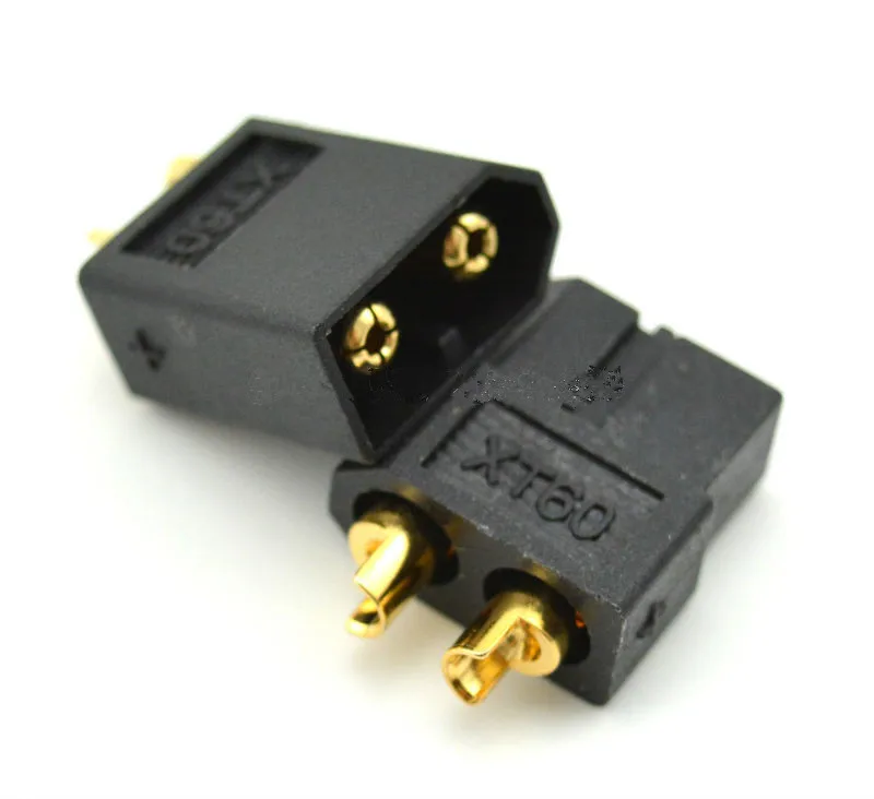 100 pairs/lot high performance Black XT60 XT 60 Connector Plug Male Female Gold Plated Banana