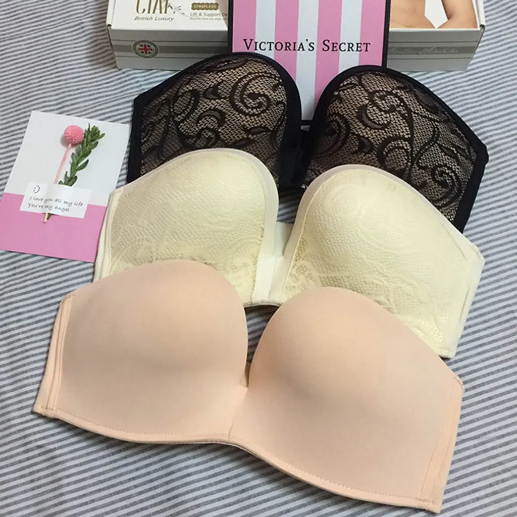 

Slip-proof Strapless Bra Gather Invisible Underwear Of Ring-less Wedding Dress