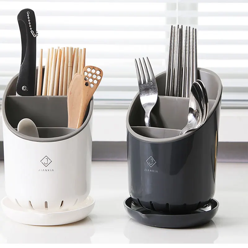 

Plastic Non-folding Rack Cocina Chopsticks Spoon Shelf Cage Multi-functional Kitchen Cutlery Storage Barrel Household Single