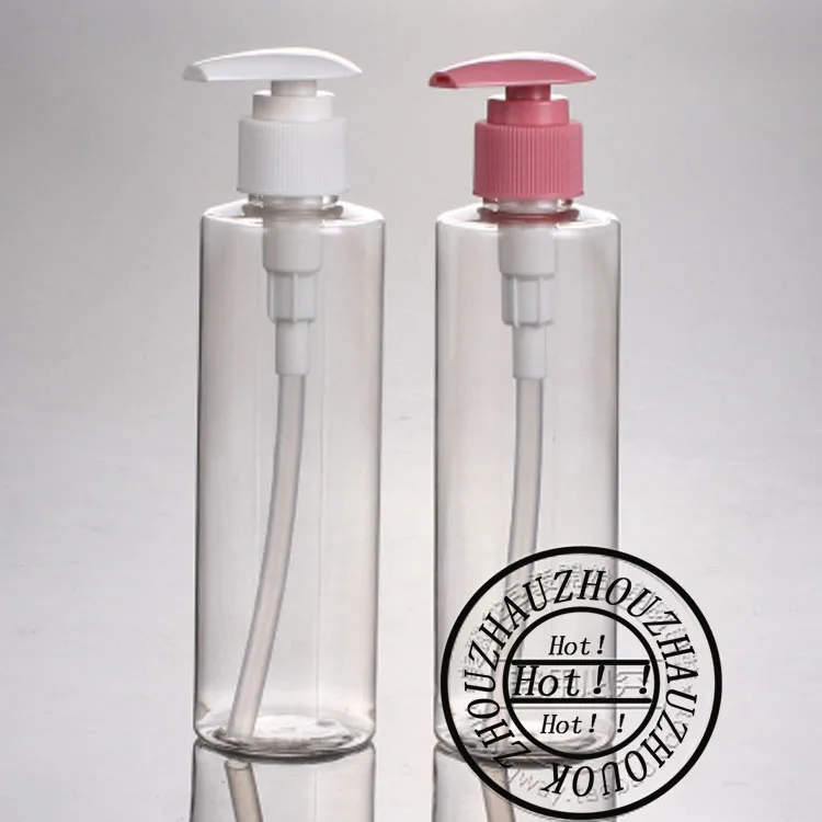 20PCS/LOT,200ML PET Lotion Pump Bottle,Amber Plastic Cosmetic Container