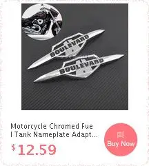 Motorcycle Chromed Fuel Tank Sticker Nameplate Decorative Medallion Decal For Suzuki Intruder