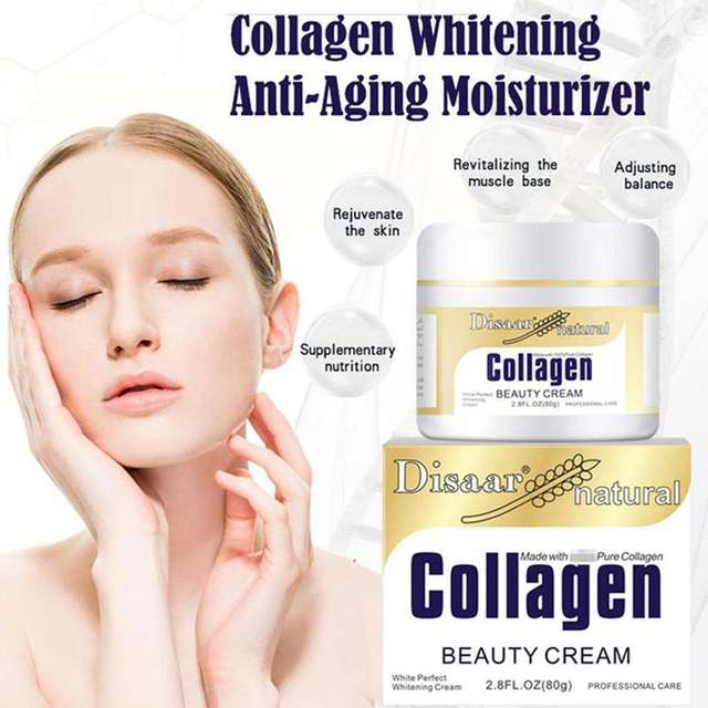 Collagen Power Lifting Cream 80g Firming Face Cream Skin Care Whitening Moisturizing Anti-aging Anti Wrinkle Korean Facial Cream