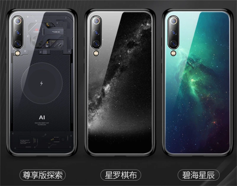 Стеклянный чехол Aixuan для Xiaomi mi 9/mi 9 прозрачный/Xiaomi mi 9 SE чехол из закаленного стекла силиконовый защитный чехол полное покрытие