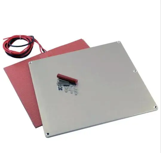 Reprap 3D Printer Aluminum Heated Bed Build Plate /w 12V 200W Heater Full Thermistor Kit for Prusa i2 or other RepRap Upgrade
