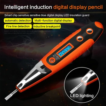 

Multi-function digital display Electric Test Pen Voltage Digital Tester Sensor 12~250V LCD With Light Indicator high-precision
