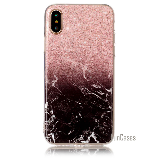 Case For iphone X / 10 Retro Marble Pattern Design Texture Soft Cases Cover coque For iPhone8