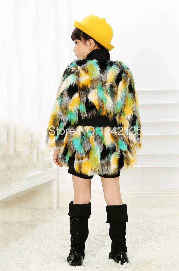 Новая детская одежда для девочек на осень и зиму милые теплые пальто с искусственным мехом пальто с искусственным мехом из енота и кролика