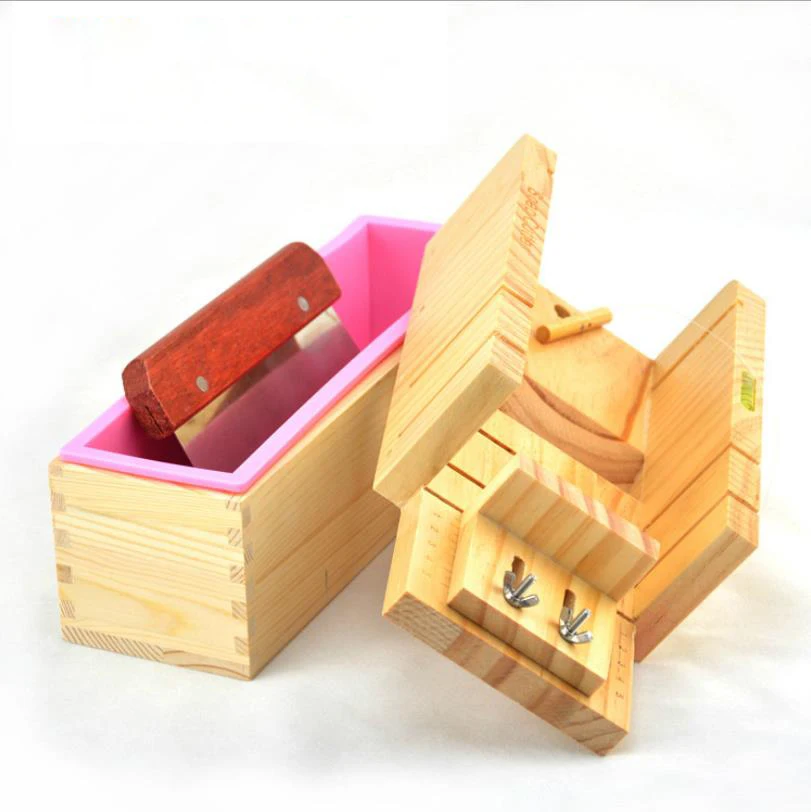 3 шт./компл. Soapmaking Силиконовый поднос коробка мыло Плесень деревянный буф домашний DIY ручной работы безопасный ремесло Резак регулируемые аксессуары практичный