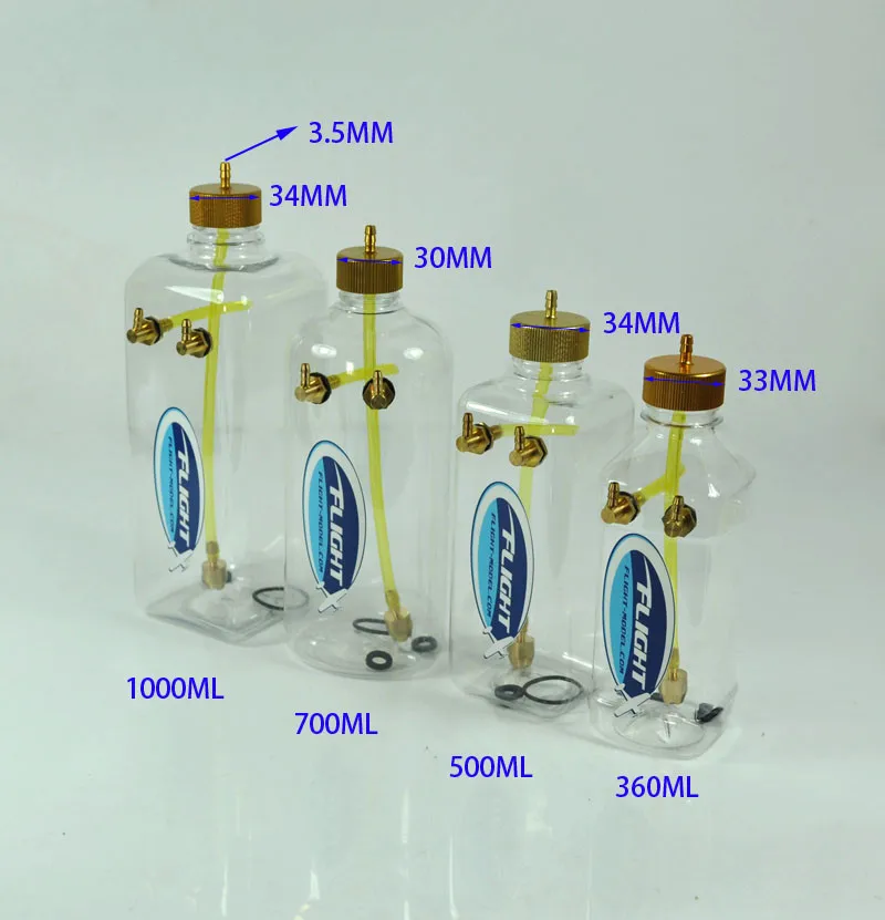 Новая летная модель радиоуправляемого топливного бака прозрачный пластик 260 мл 360 мл 500 мл 1000 мл для радиоуправляемой модели самолета
