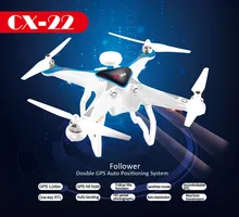 CX22 Professional RC Drone with GPS Auto Return Follow Me FPV Drone Dual One-key RTF with 5MP HD camera