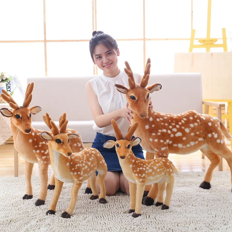 50cm Simulation Deer Plush font b Toy b font Staffed Sika Deer font b Toy b