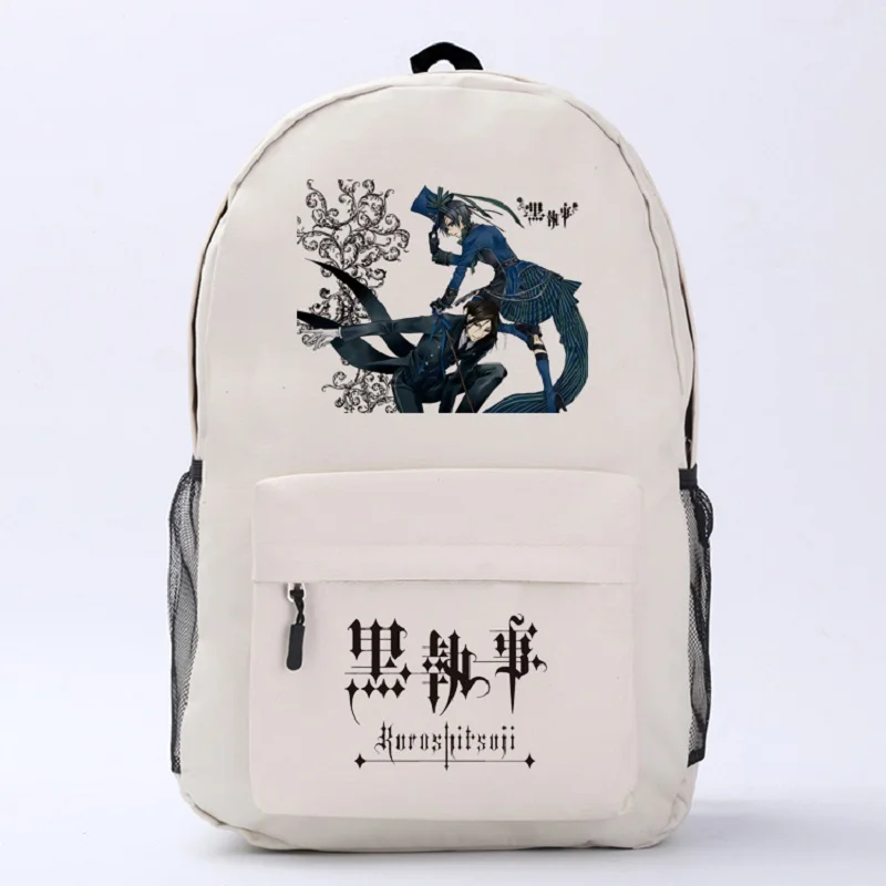 Kuroshitsuji аниме рюкзак элегантный дизайн унисекс высокое качество большой емкости милый