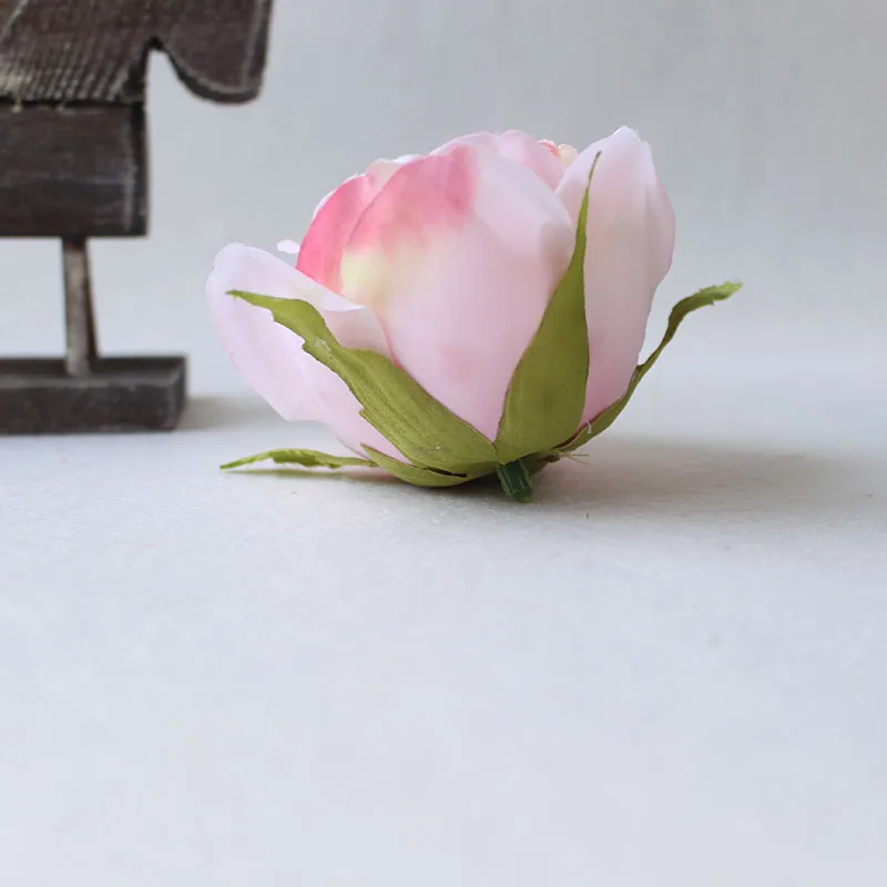  Red Rose Artificial Flower Head White Pink Silk Peony Wedding Party  (34)