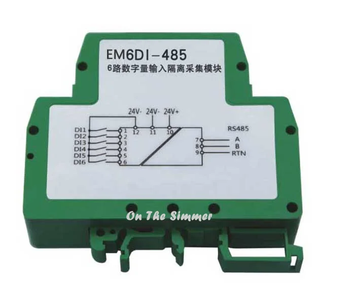 

MODBUS I/O RS485 huasin monitoring and input module of 6 way digital switch