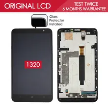 100 Tested Original 1280x720 IPS Display For NOKIA Lumia 1320 LCD Touch Screen Digitizer Assembly with