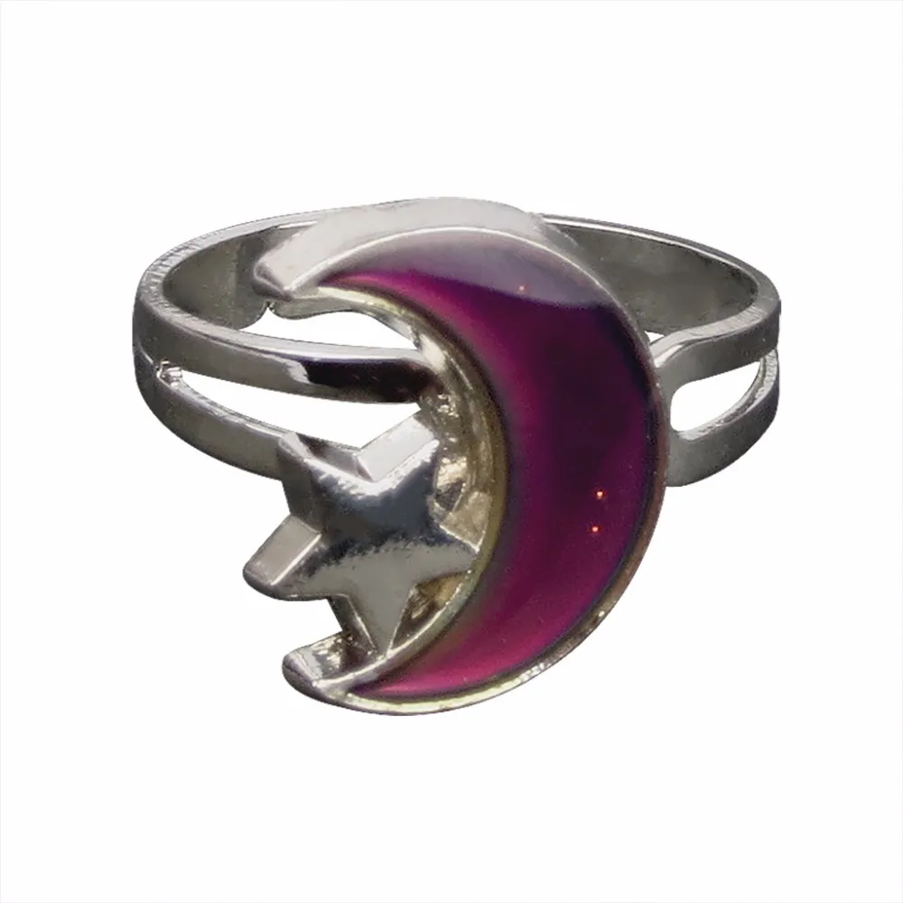 Color Change Ring Mood Rings for Women Star Moon Ring Temperature Control Color Change Ring Girl Jewelry,color change ring,finger ring