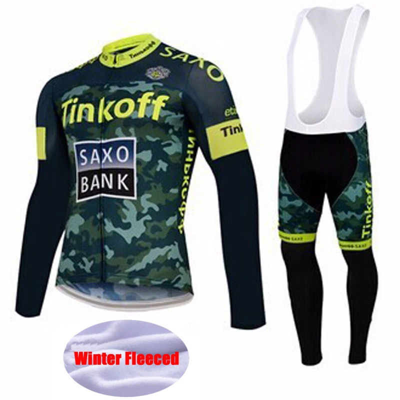 

Super Warm Tinkoff Saxo Bank Cycling JerseysWinter Thermal Fleece Bicycle Clothing Ropa Ciclismo High Quality Cycling Clothing