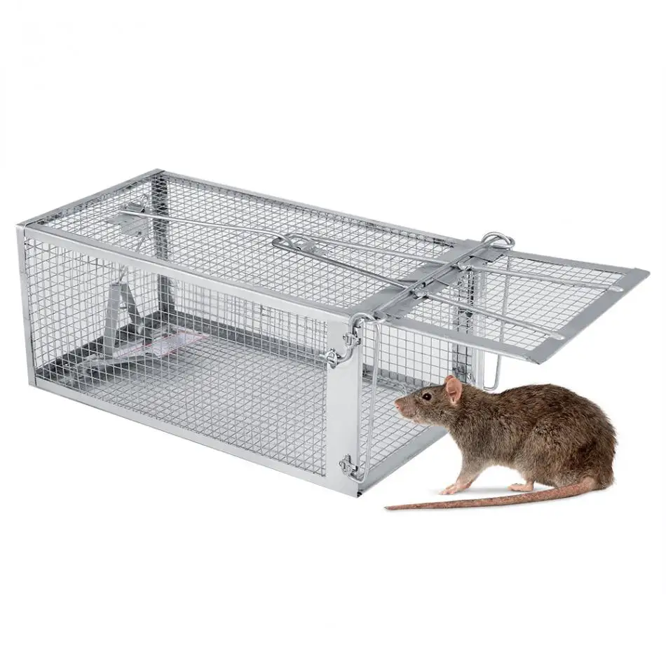 Ловушка для крыс, клетка для мелких животных, вредителей, грызунов, ловушка для мыши, 26,2x14x11,4 см