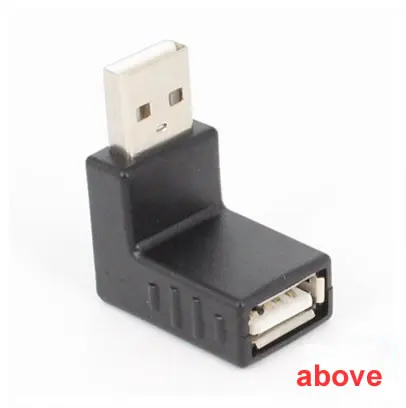 Left right below above angle 90 degree USB 2.0 A Male Female Adapter Connecter for Laptop PC Durability and Stable Performance usb connector adapter