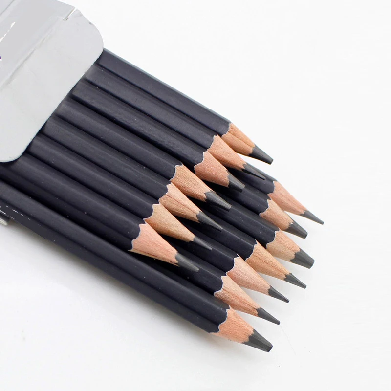 14 pcs/set Professional Sketch Painting Drawing Pencil Wood HB 2B 6H 4H 2H 3B 4B 5B 6B 10B 12B 1B Pencils Set Stationery Supply