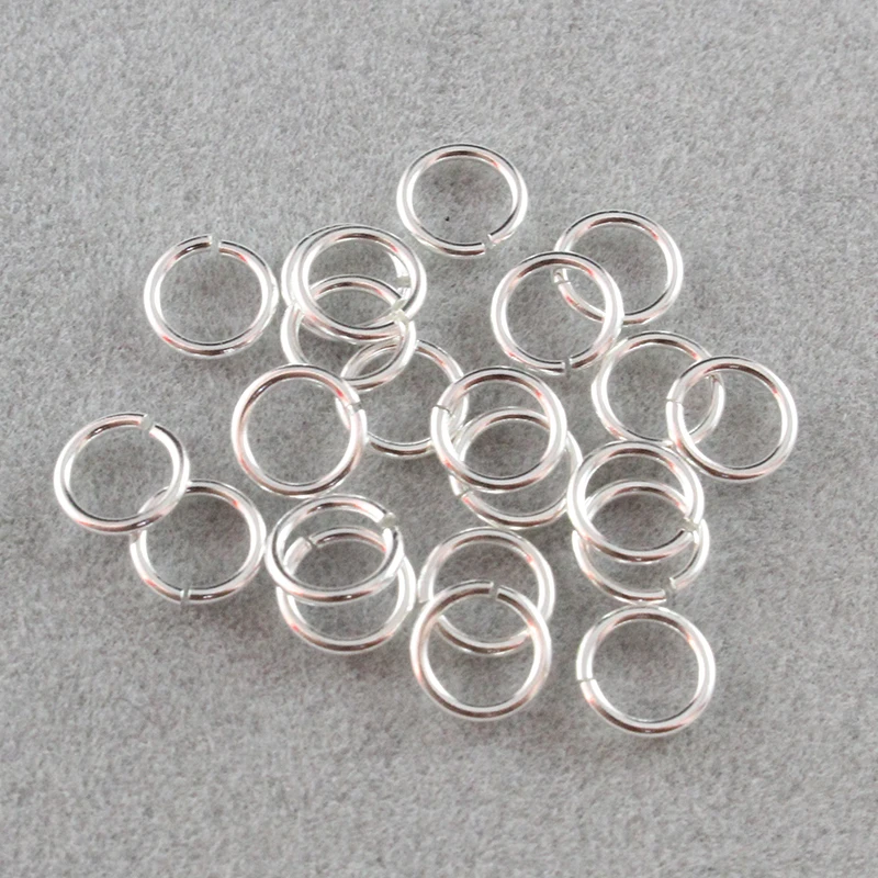 

Round 3mm,4mm,5mm,6mm 925 Sterling silver Jump Rings Opened Jump rings Diy Jewelry Finding